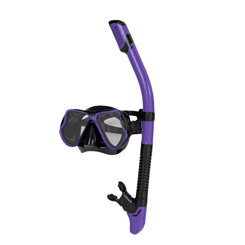 Snorkel mask with ergonomic fit and innovative breathing technology