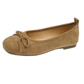 Women's Ballet Flats with Fine Bow Detail in Soft Material
