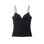Women's Top with Elastic Straps and Elegant V-Neck