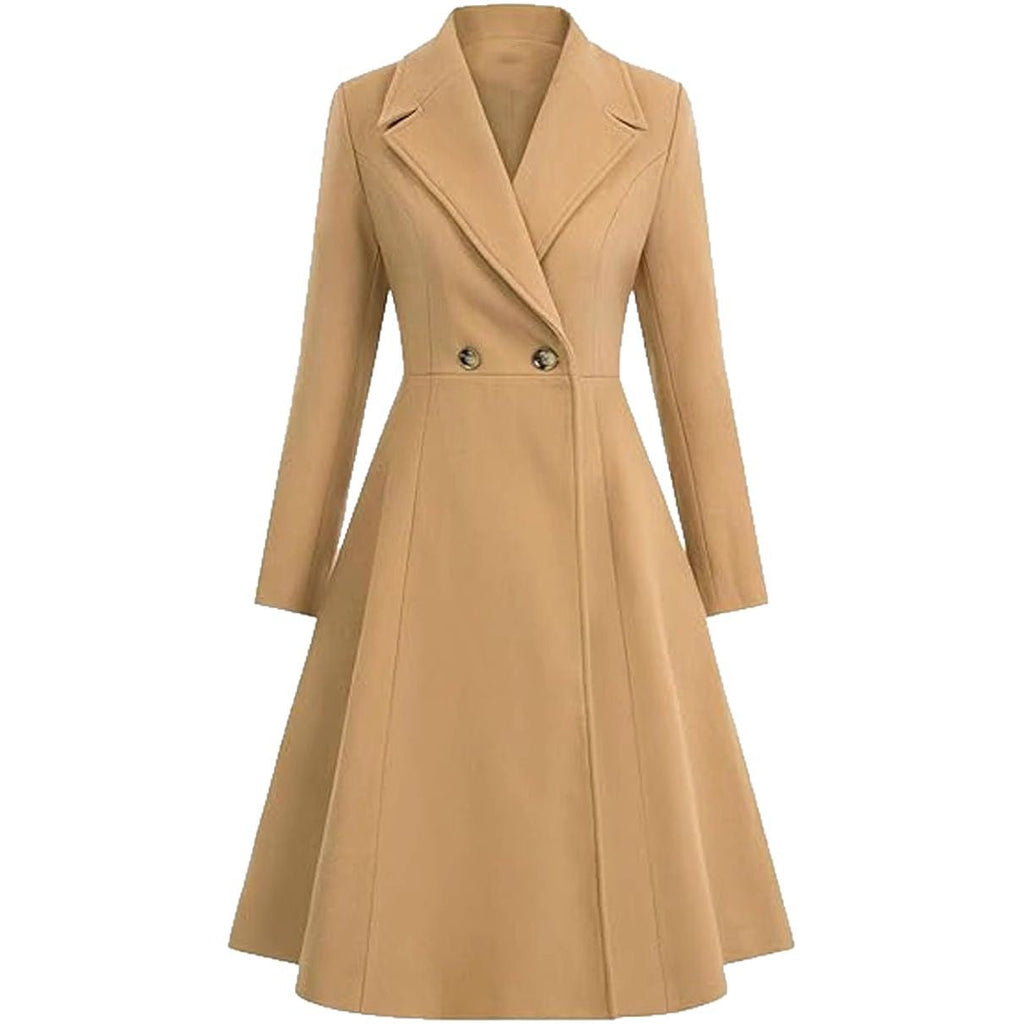 Women's Elegant Oversized Double-Breasted Coat