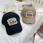Men's Distressed Vintage-Inspired Baseball Cap