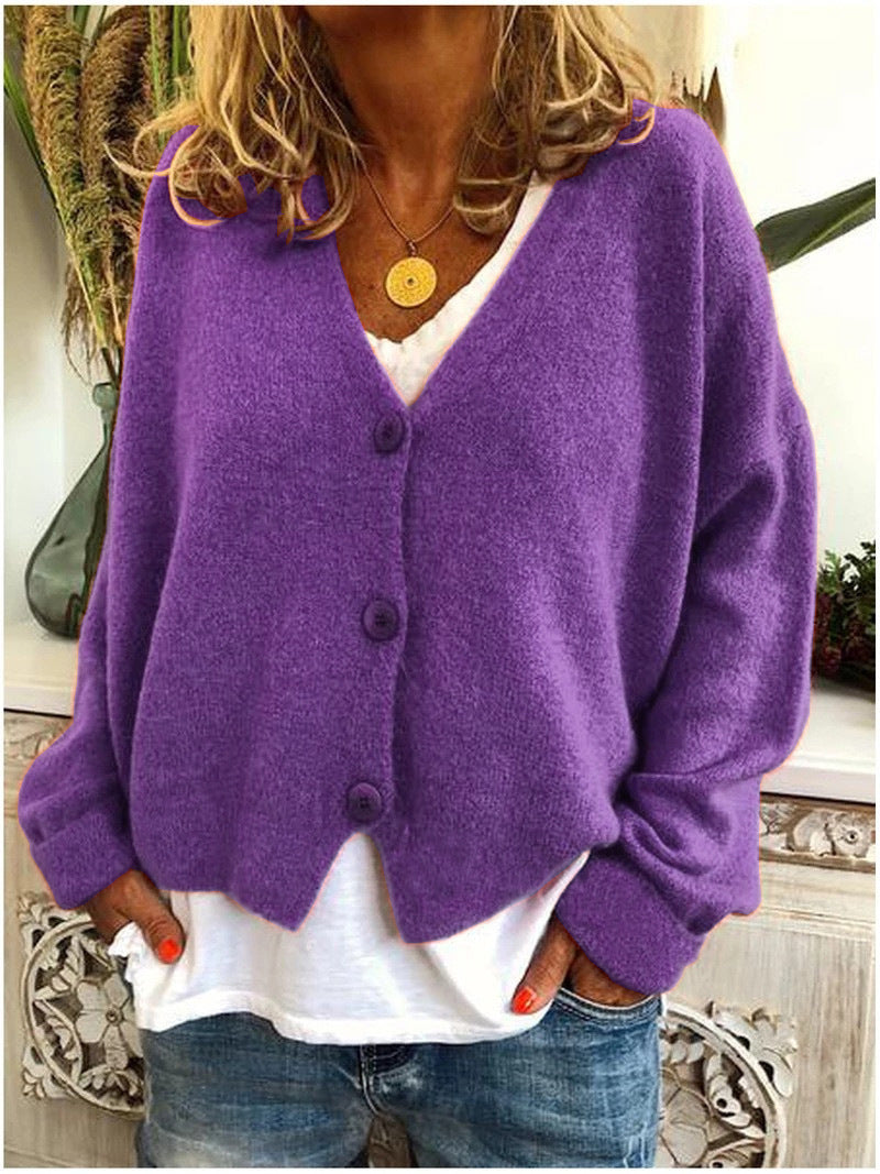Oversized Cardigan with Button Details