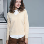 Women's Elegant V-Neck Sweater