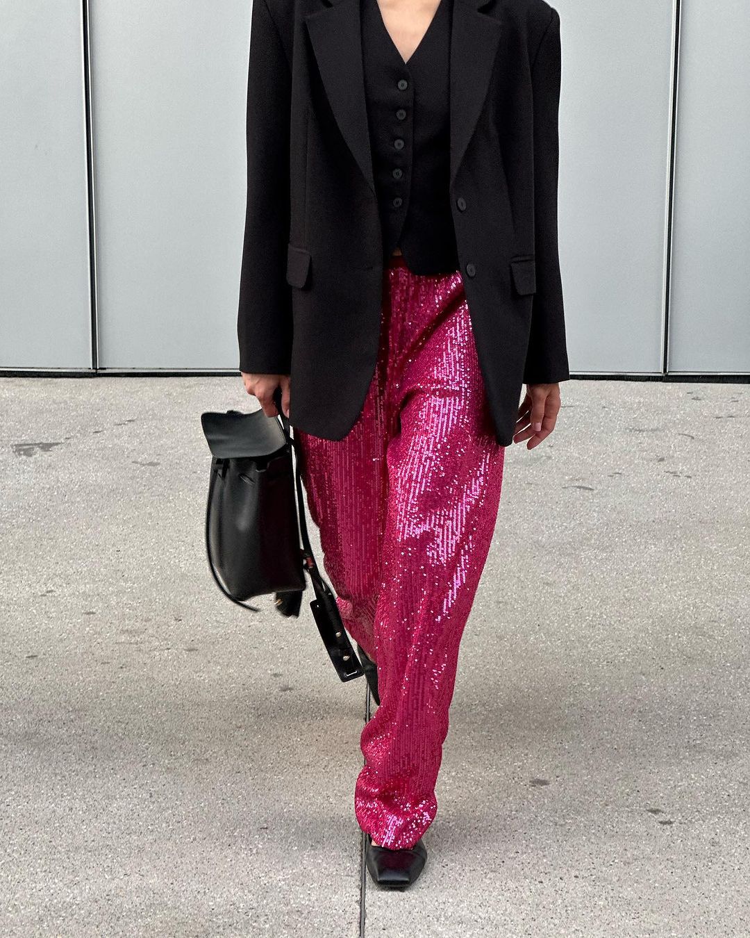 Women's Glitter Palazzo Pants