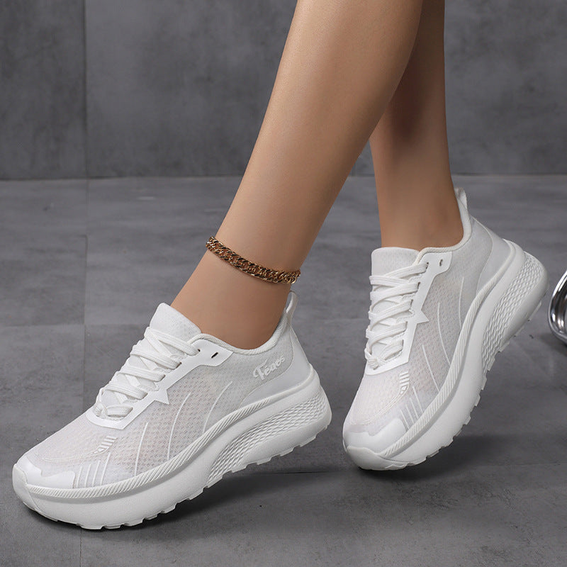 Women's Breathable Sports Sneakers with Cushioned Footbed and Non-Slip Sole