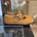 Women's Ballet Flats with Elegant Buckle and Comfortable Footbed