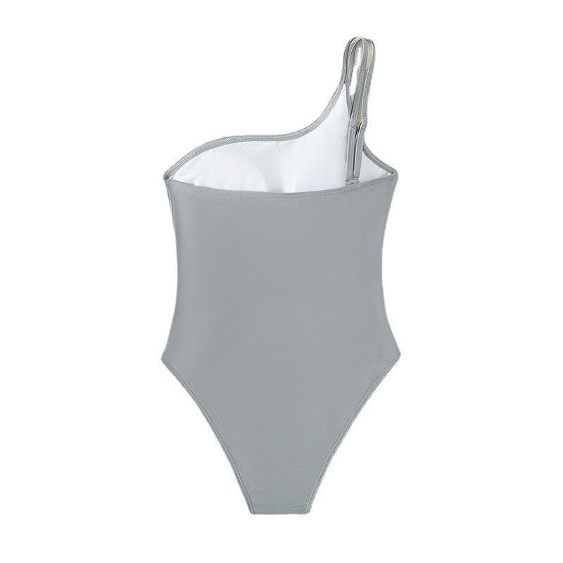 Women's Asymmetrical Cut-Out One-Piece Swimsuit