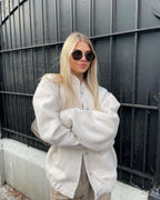 Women's Elegant Open-Front Cardigan