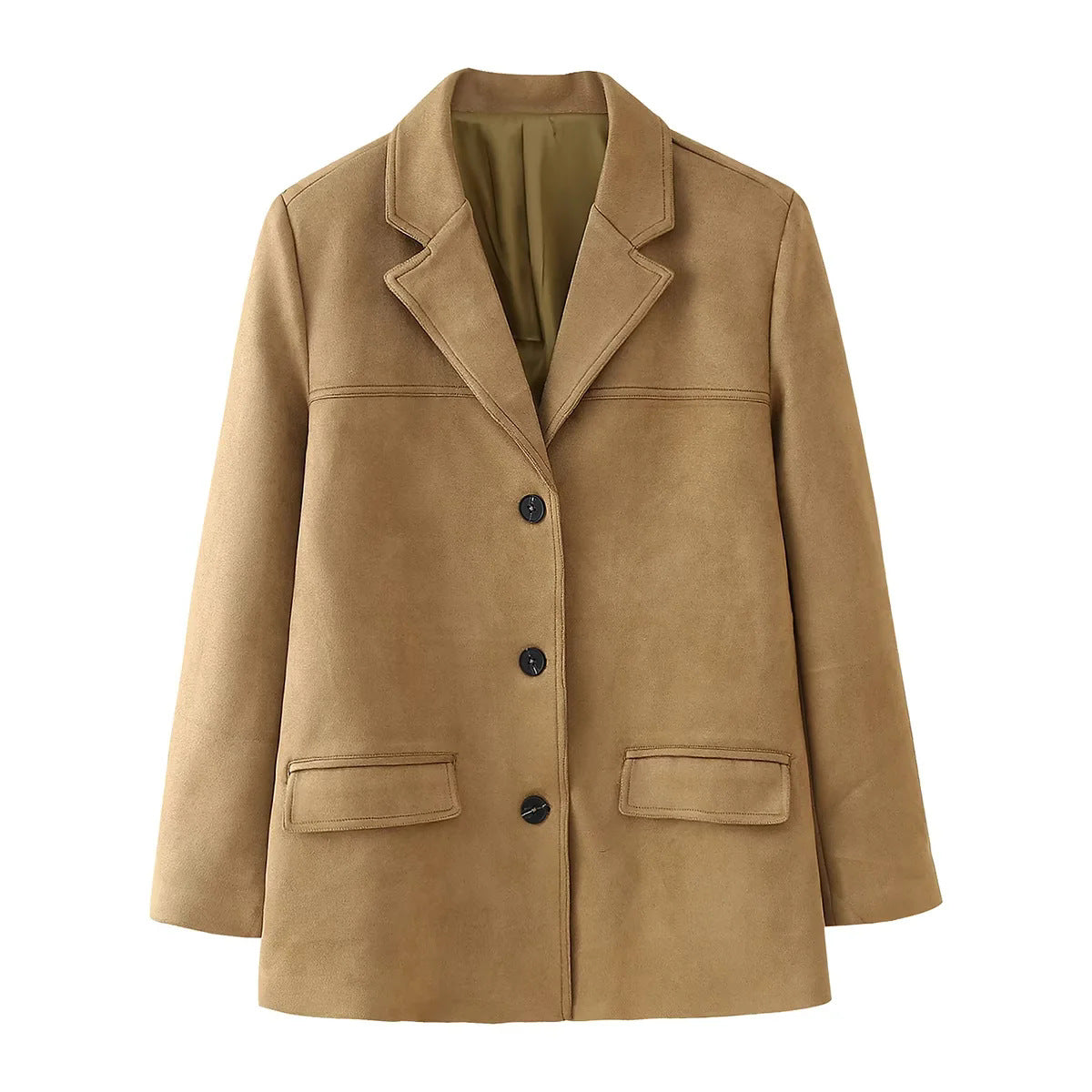 Women's Elegant Quilted Blazer with Pockets
