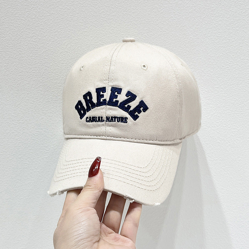 Men's Casual Distressed Cotton Cap