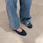 Women's Ballet Flats with Bow Detail