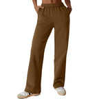 Women's Casual Trousers with Comfortable Fit and Side Pockets