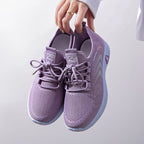Women's Breathable Running Shoes with Flexible Sole and Innovative Upper