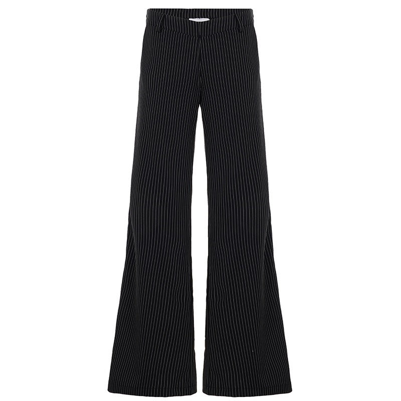 Elegant Striped Flare Pants