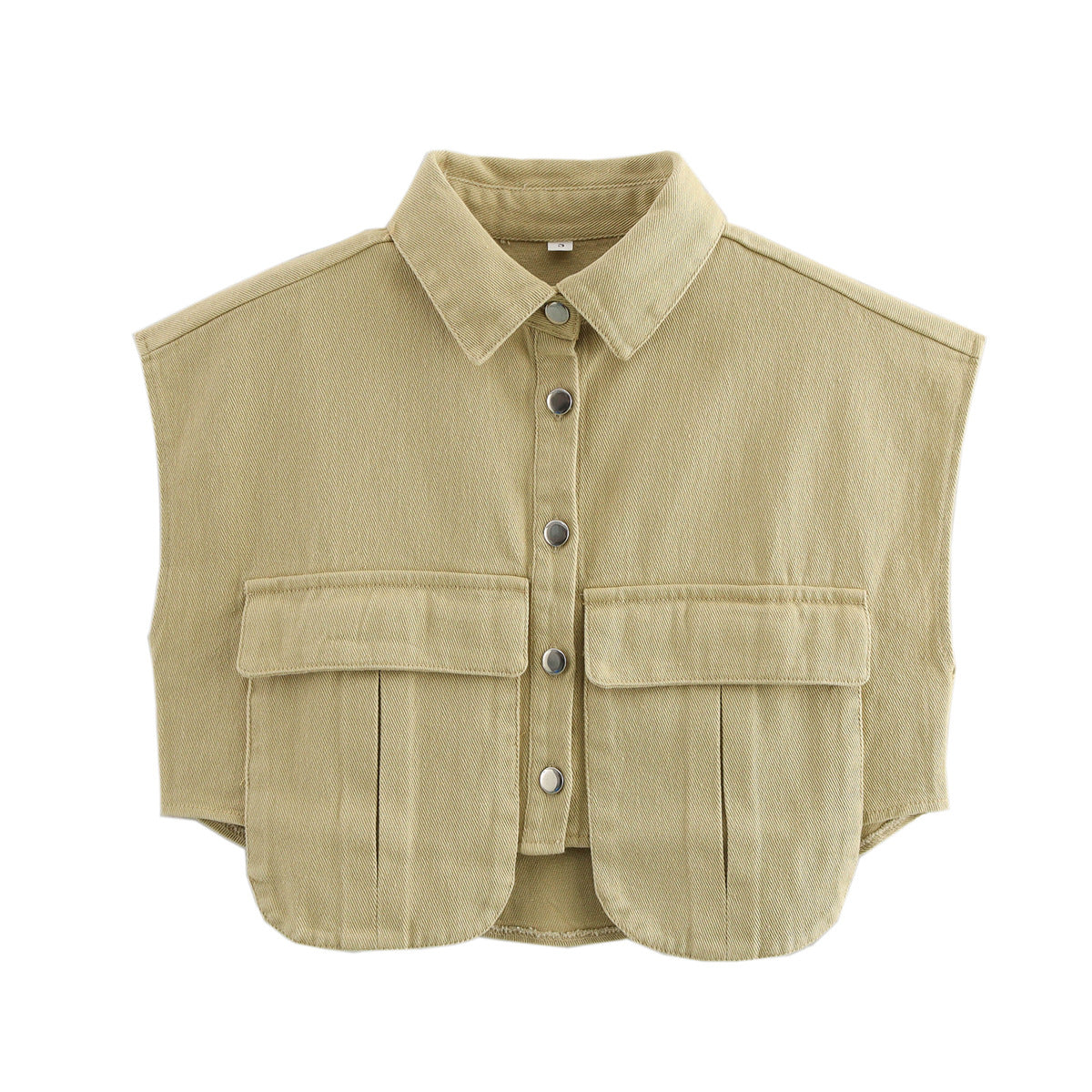 Women's Sleeveless Utility Blouse with Pockets