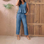 Elegant Jumpsuit with Modern Ruching and Casual Cut