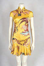 Women's Chiffon Dress with Ruffle Details