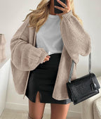 Women's Patterned Cardigan in Soft Cozy Fabric
