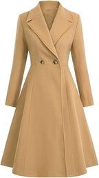 Women's Elegant Oversized Double-Breasted Coat