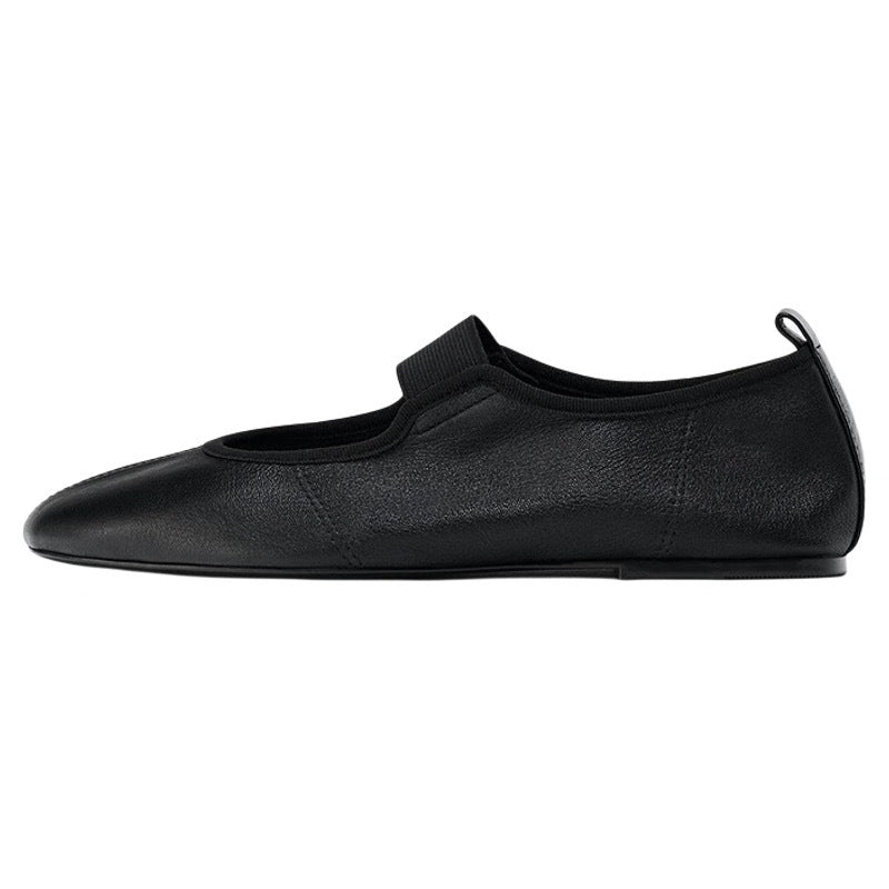 Women's Ballet Flats with Flexible Strap Design and Comfortable Insole