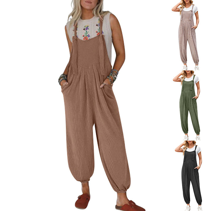 Casual Women's Jumpsuit with Pockets