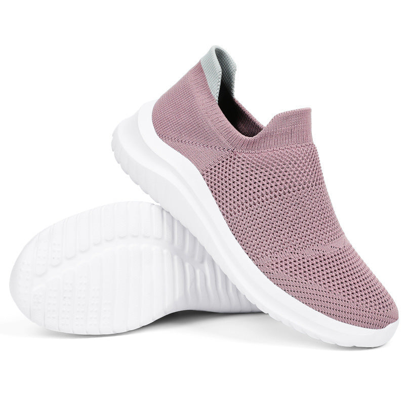 Women's Breathable Slip-On Sneakers with Flexible Sole