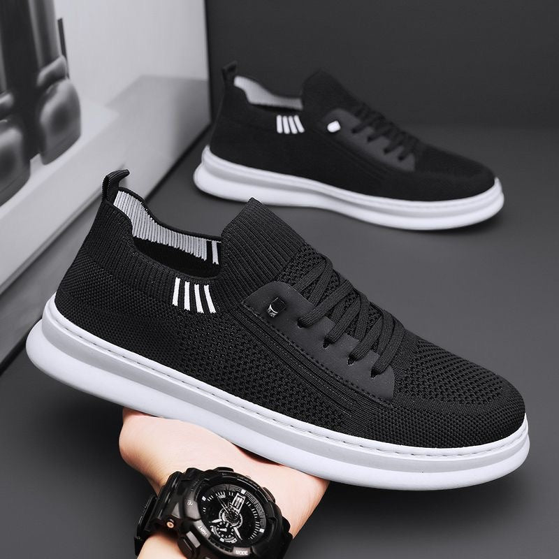 Women's Breathable Casual Sneakers with Elastic Upper and Stable Sole