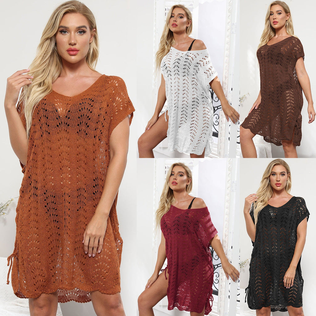 Women's Elegant Crochet Beach Cover-Up