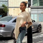 Women's Elegant Fine Knit Poncho Stole