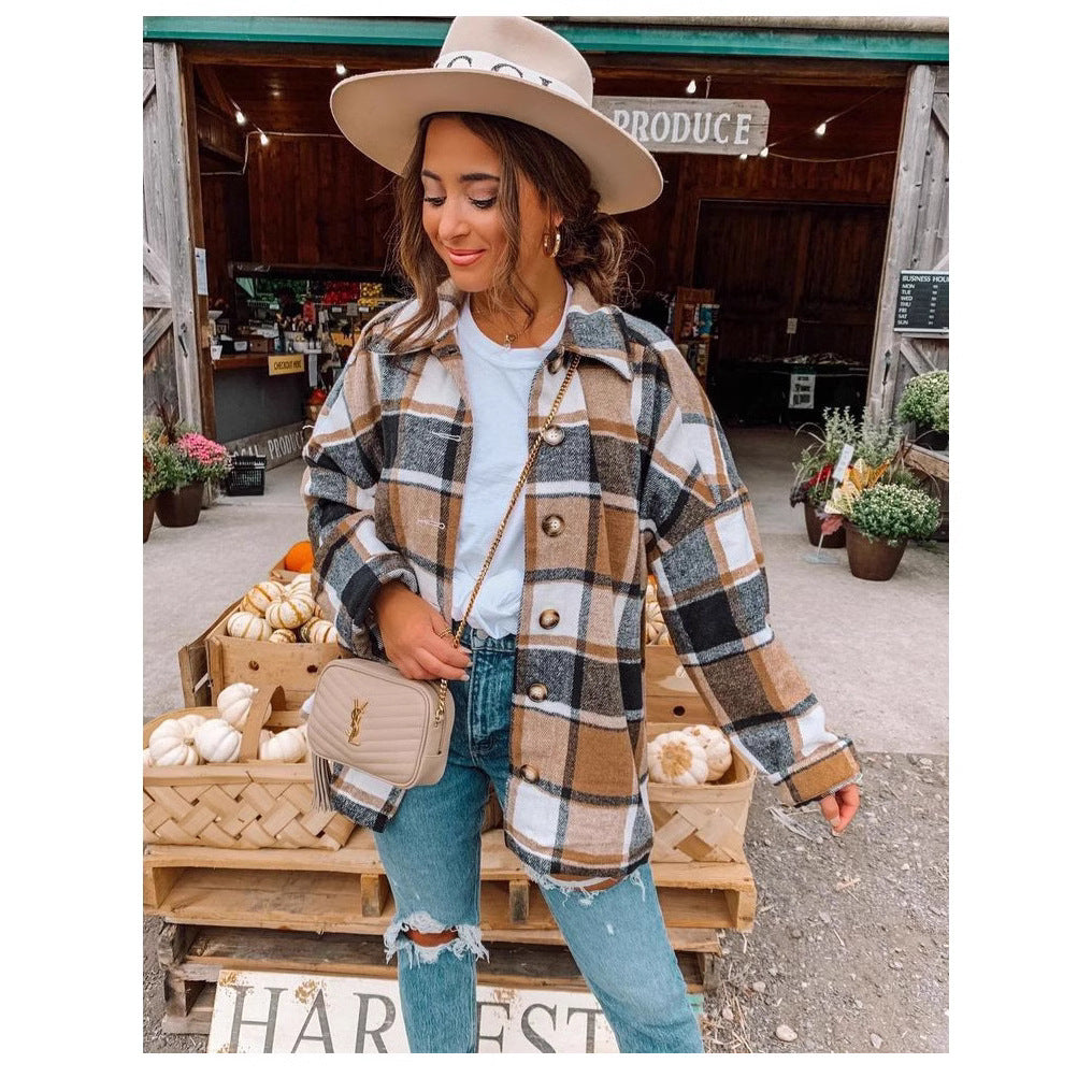 Women's Plaid Flannel Shirt
