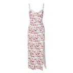 Floral Midi Dress with Elegant Slit