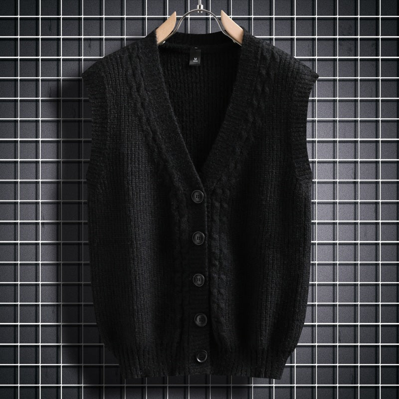 Women's Sleeveless Cable Knit Cardigan