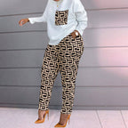 Women's Plaid Leisure Suit