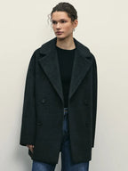 Women's Elegant Double-Breasted Coat Jacket