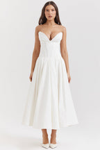 Women's Fitted A-Line Evening Dress