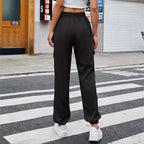 Women's Cargo Pants with Elastic Waist and Practical Pockets