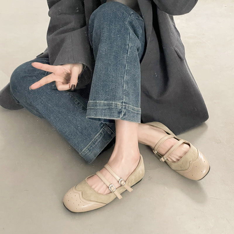 Women's Double-Strap Ballet Flats
