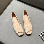 Women's Ballet Flats with Elegant Cross-Strap Design