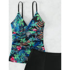 Women's Floral High-Leg Swimsuit Set