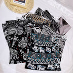Women's Harem Trousers with Colorful Elephant Pattern