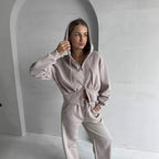 Cropped Zip-Up Hoodie