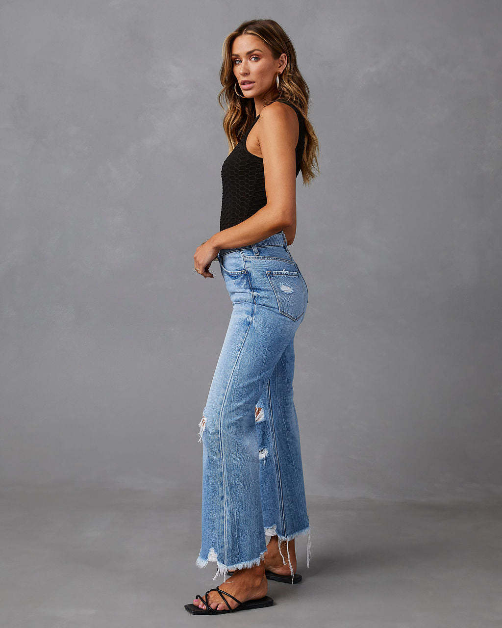 Women's Vintage-Style Flared Jeans