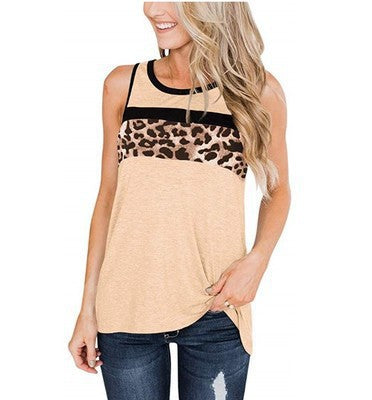 Sleeveless Animal Print Top