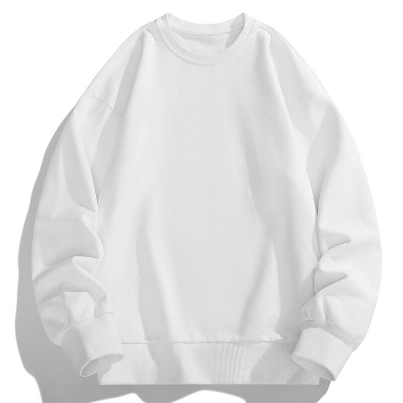 Women's Comfortable Sweatshirt with Casual Cut and Elastic Waistband