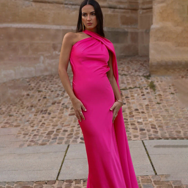 Women's Elegant Asymmetrical Evening Dress