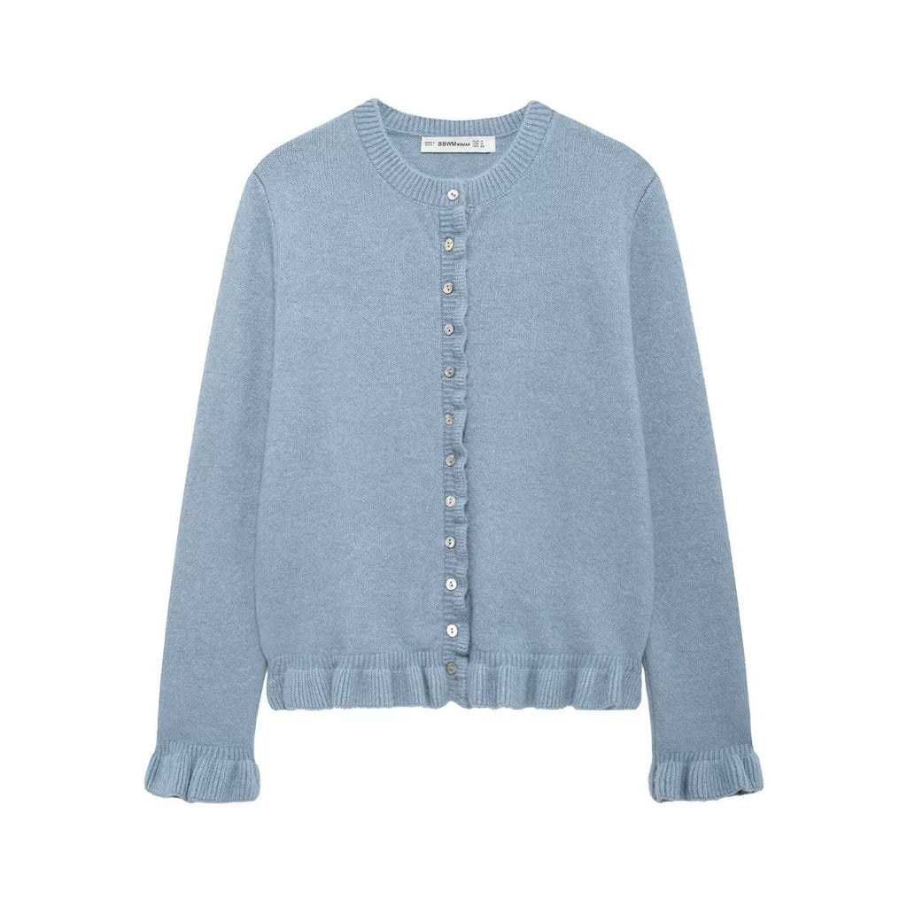 Women's Elegant Cardigan with Decorative Buttons