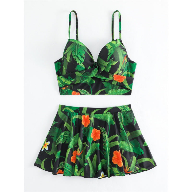 Women's Swimsuit with Floral Design