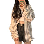 Striped Oversized Blouse