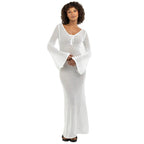 Women's Airy Crochet Maxi Coat