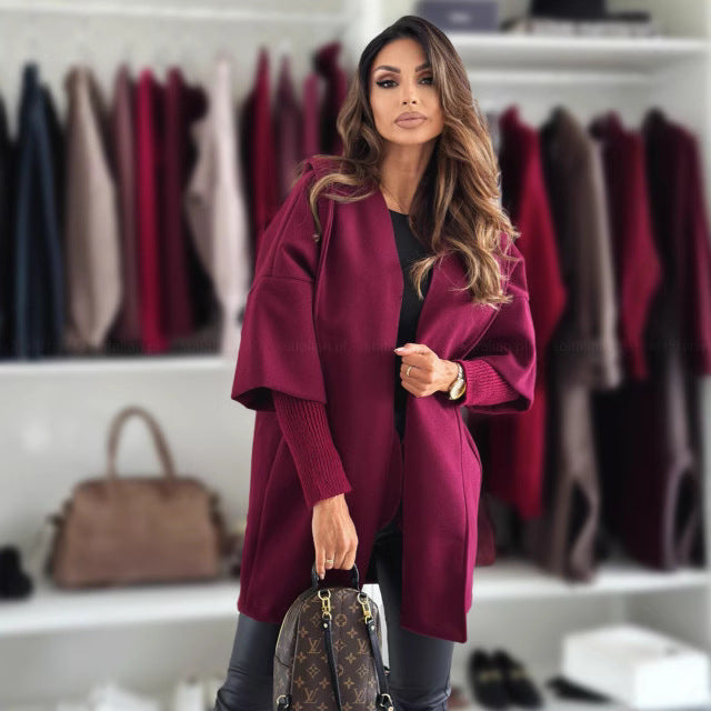 Women's Elegant and Casual Hooded Jacket in High-Quality Knit